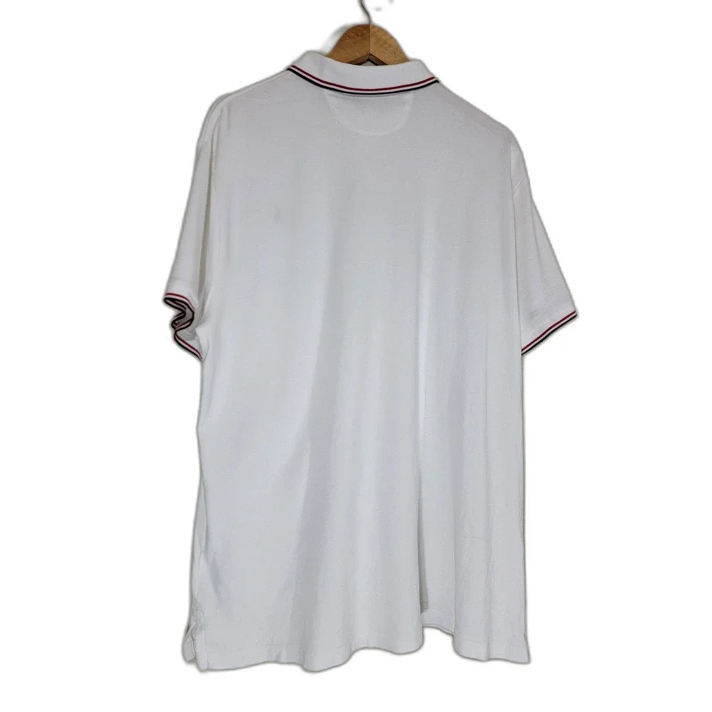 Ralph Lauren Custom Slim Fit Men's White Polo Shirt - XL
